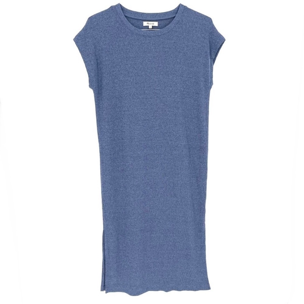 MADEWELL Ribbed Shoulder Tee Dress Size Large